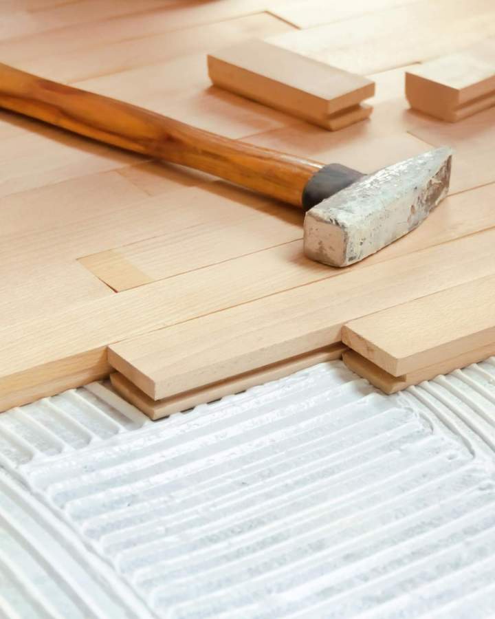 Pose de parquet massif près de Tourcoing